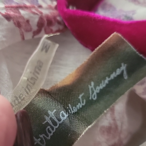 Aratta Silent Journey Sheer Light weight Blouse Sz Med5 - Picture 6 of 8